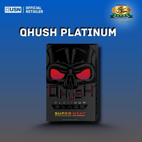 USN Qhush Platinum Black Pre-Workout 300g