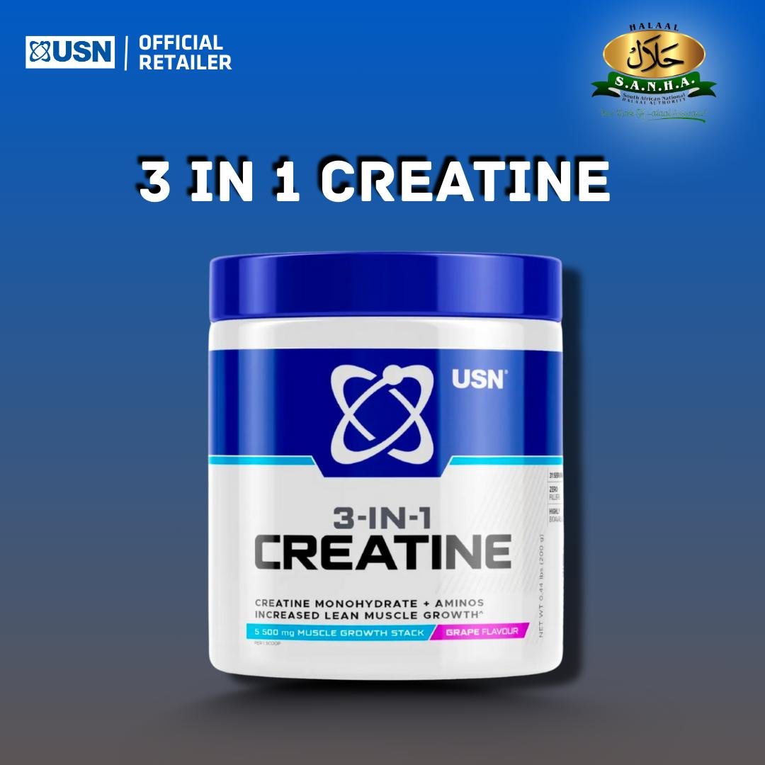 USN Creatine 3 in 1 Monohydrate & Amino 200g