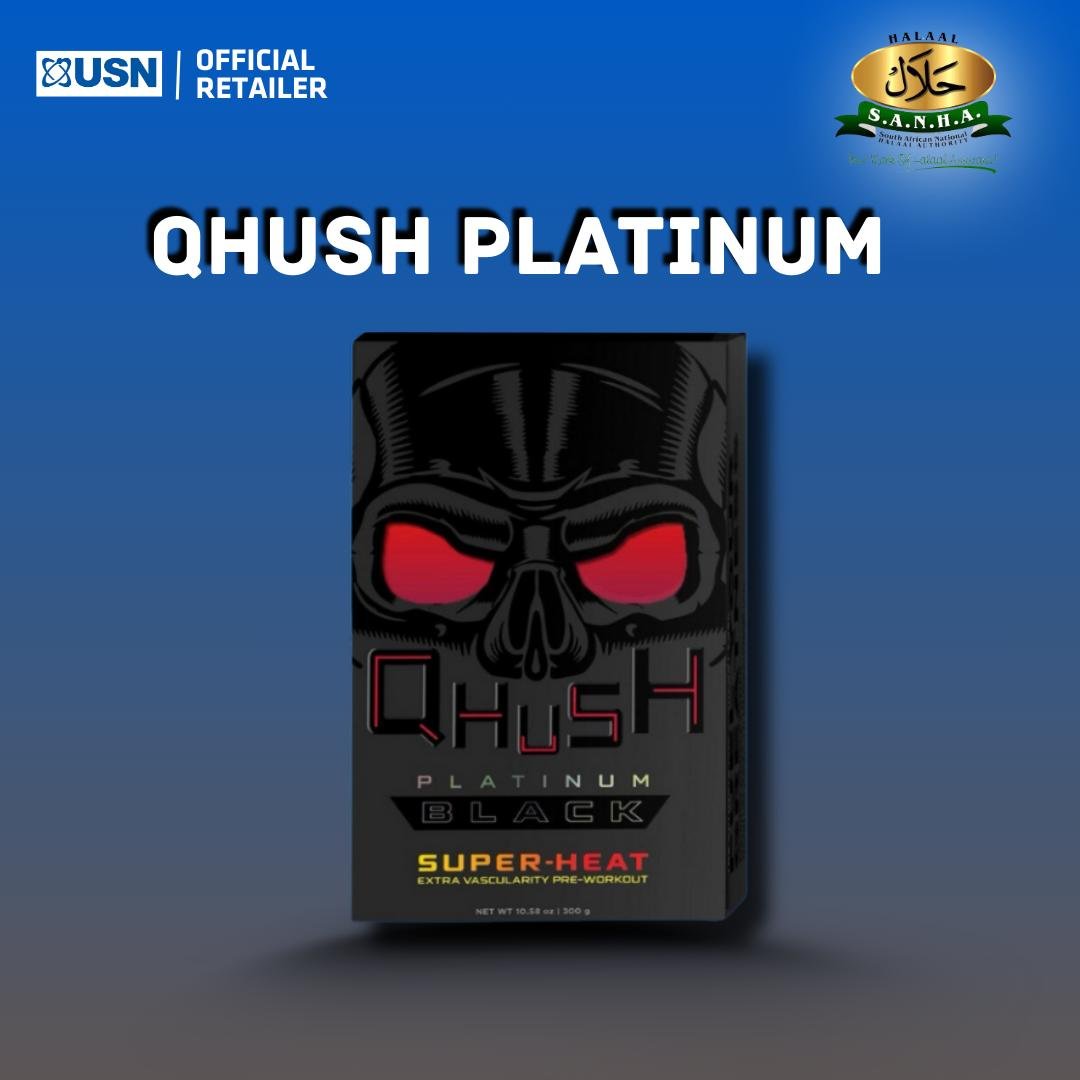 USN Qhush Platinum Black Pre-Workout 300g