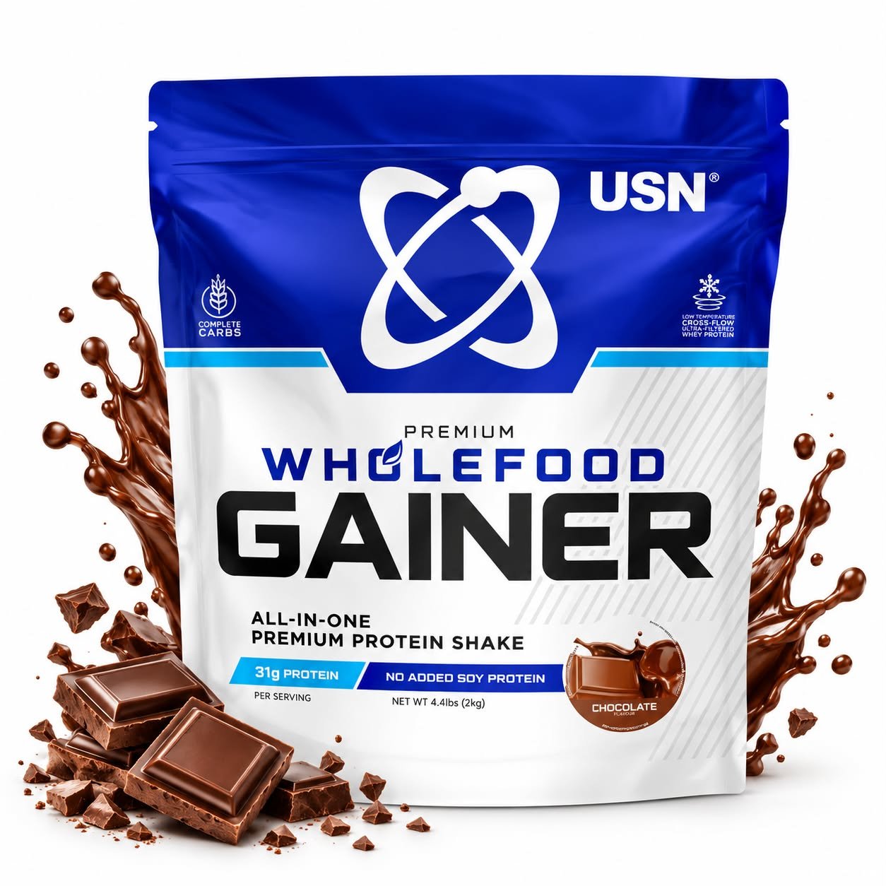 USN Premium Wholefood Gainer 2kg - Image 4