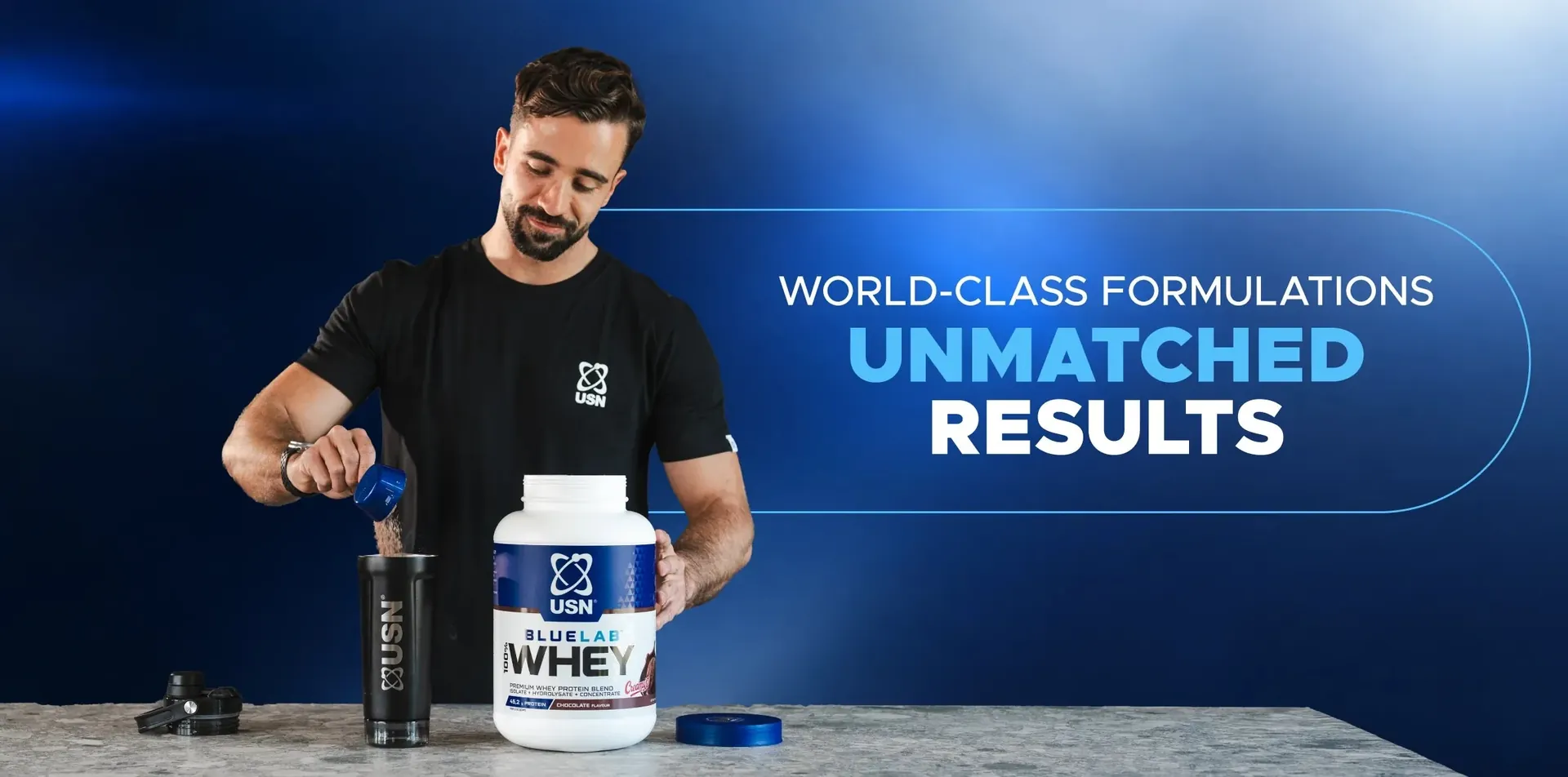 USN BlueLab Whey: world-class formulations, unmatched results